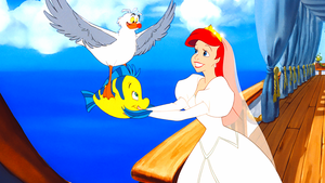  Walt Disney Screencaps - Scuttle, flunder & Princess Ariel