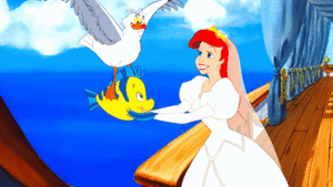 Walt Disney Slow Motion Gifs - Scuttle, bot & Princess Ariel