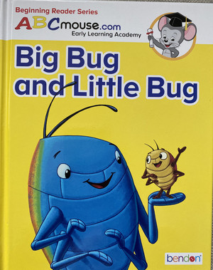  ABC panya, kipanya Big Bug and Little Bug Hardcover Book