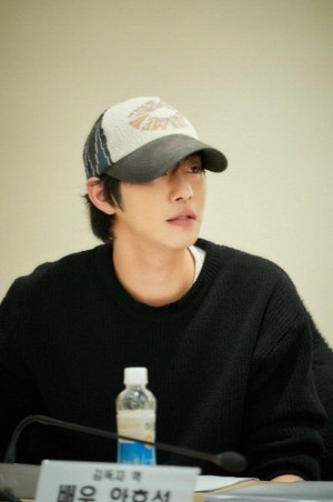 Ahn Hyo-soep at the script reading session of upcoming Korean drama adaptation of the Webtoon