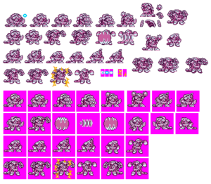  Armored 犰狳 (Mega Man Xtreme Crossover) Sprite Sheets