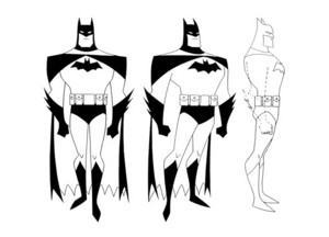 Batman designs for Batman: The Animated Series 