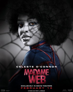  Celeste O'Connor as Mattie Franklin / Spider-Woman | Madame Web | Character poster