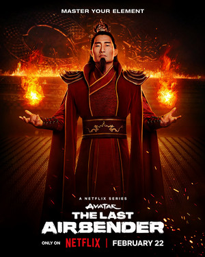  Daniel Dae Kim as api, kebakaran Lord Ozai | Avatar: The Last Airbender | Character poster