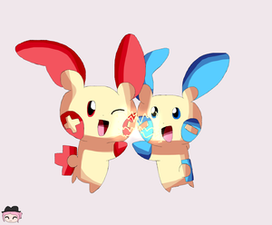  Plusle and Minun