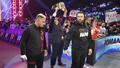 Roman Reigns, Jimmy Uso, Solo Sikoa and Paul Heyman | SmackDown New Year's Revolution - wwe photo