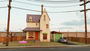 The Oblongs House Lawn 3D