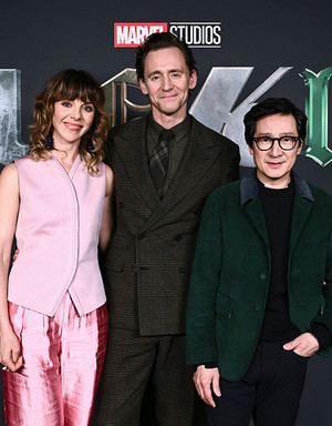  Tom Hiddleston, Di Martino, and Ke Huy Quan | finale screening | Loki Season 2 | December 18, 2023