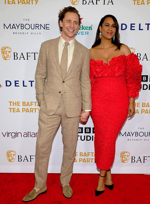  Tom Hiddleston and Zawe Ashton attend the BAFTA чай Party | January 13, 2024