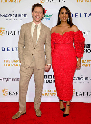  Tom Hiddleston and Zawe Ashton attend the BAFTA trà Party | January 13, 2024