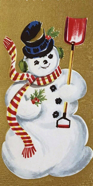  Vintage Snowman ☃️