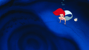  Walt Disney Gifs – Princess Ariel & cá bơn, bồ câu