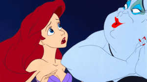  Walt 디즈니 Gifs - Princess Ariel & Ursula