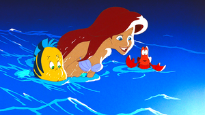  Walt Дисней Screencaps - Flounder, Princess Ariel & Sebastian