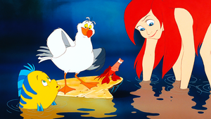  Walt Disney Screencaps - Flounder, Scuttle, Sebastian & Princess Ariel