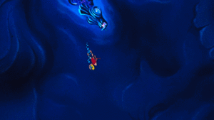  Walt 迪士尼 Slow Motion Gifs – Sebastian, Princess Ariel & 比目鱼
