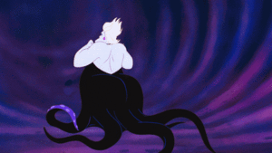  Walt disney Slow Motion Gifs - Ursula, Princess Ariel & menggelepar