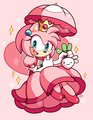 sonic-the-hedgehog - amy as princess peach wallpaper