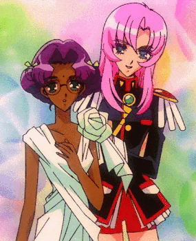 Anthy with Utena on the night of the ball