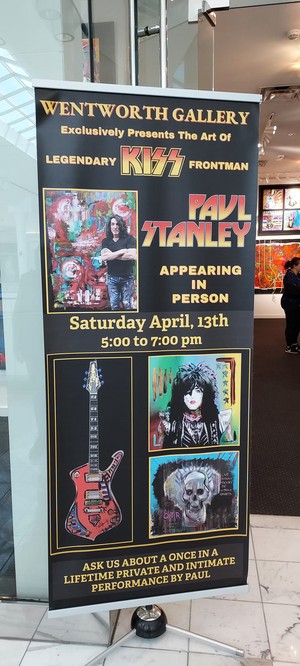 Art of Paul Stanley ~McLean, Virginia...April 13, 2024 (Tysons Wentworth Gallery art show)
