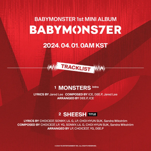  BABYMONSTER releases the tracklist for their 1st mini-album 'BABYMONS7ER'