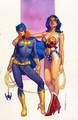 Batgirl and Wonder Woman | by Brian Stelfreeeze - dc-comics fan art