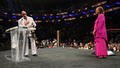 Dwayne 'The Rock' Johnson and Lonnie Ali  | 2024 WWE Hall of Fame Celebration | April 5, 2024 - dwayne-the-rock-johnson photo