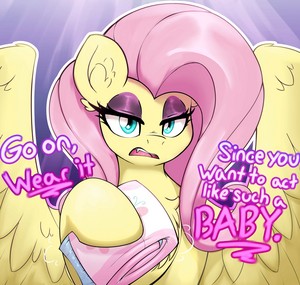 Flutterb*ch calls you a baby