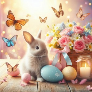  Frohe Ostern meine liebe Remy🐰🐇🐣🐝🐥🌸