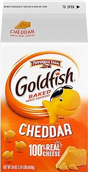 Goldfish Cheddar Cheese Crackers, Baked Snack