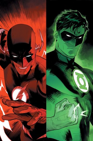  Green Lantern and Flash | Dark Crisis On Infinite Earths no.7 | Dawn of DC Variant Covers