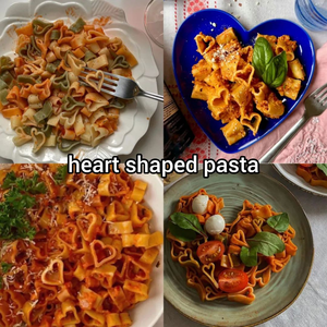  Heart-shaped pasta, nudeln 💖