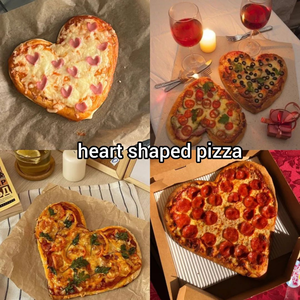  Heart-shaped pizza, bánh pizza 💖