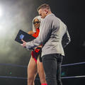Jade Cargill and Nick Aldis | Friday Night Smackdown | March 29, 2024 - wwe photo