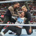 Jey and Jimmy Uso and Solo Sikoa | Monday Night Raw | March 18, 2024 - wwe photo