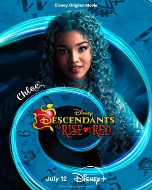 Malia Baker as Chloe Charming | Descendants: The Rise Of Red | Character poster