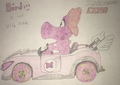 My drawing of Birdo in her Wild Pink from Mario Kart Tour - drawing fan art