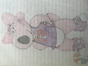 My drawing of Birdo in her basketball outfit