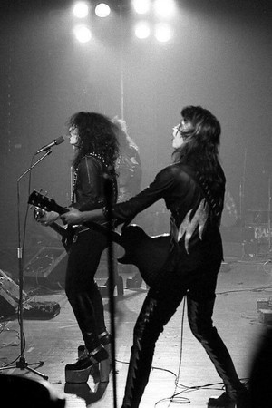 Paul and Ace ~Detroit, Michigan...February 9, 1974 (KISS Tour)