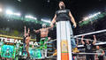 Rey Mysterio, Andrade, Jason Kelce and Lane Johnson | WrestleMania XL | April 6, 2024 - wwe photo