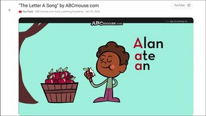 The Letter A and Z Song" by ABCmouse