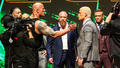 The Rock slaps Cody Rhodes | WrestleMania XL Kickoff - wwe photo