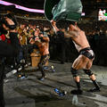 The Rock vs Seth 'Freakin' Rollins | WrestleMania XL | April 6, 2024 - dwayne-the-rock-johnson photo