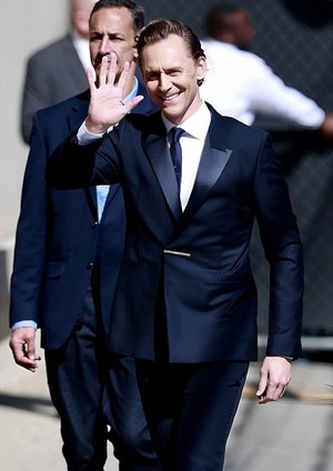 Tom Hiddleston arriving at the Jimmy Kimmel Live | April 11, 2024