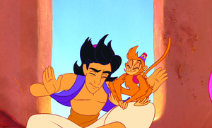 Walt Disney Screencaps – Prince Aladdin, Abu & The Harem Girls