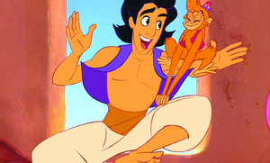  Walt 디즈니 Screencaps – Prince Aladdin, Abu & The Harem Girls