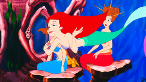  Walt 디즈니 Screencaps - Princess Ariel, Princess Aquata, Princess Attina & Princess Andrina