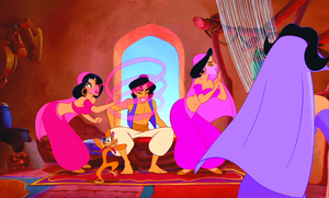  Walt 迪士尼 Screencaps – The Harem Girls, Abu & Prince 阿拉丁