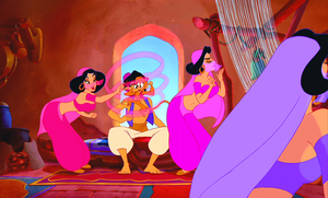  Walt ディズニー Screencaps – The Harem Girls, Prince アラジン & Abu