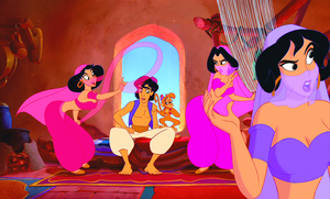  Walt disney Screencaps – The Harem Girls, Prince aladdín & Abu